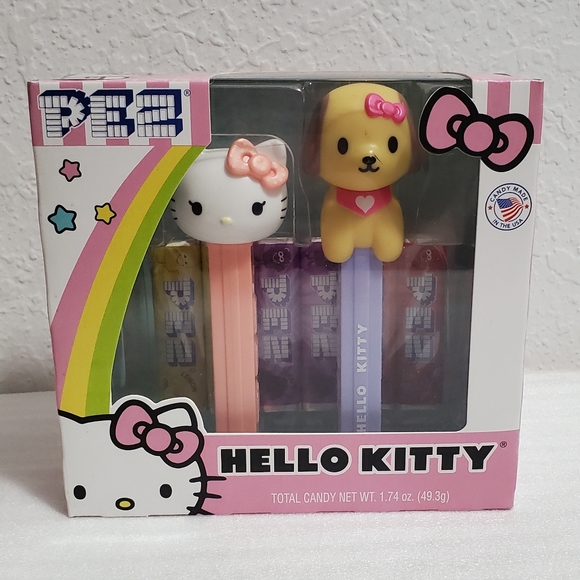 NIB Hello Kitty and Puppy PEZ Dispenser Set - Picture 1 of 3